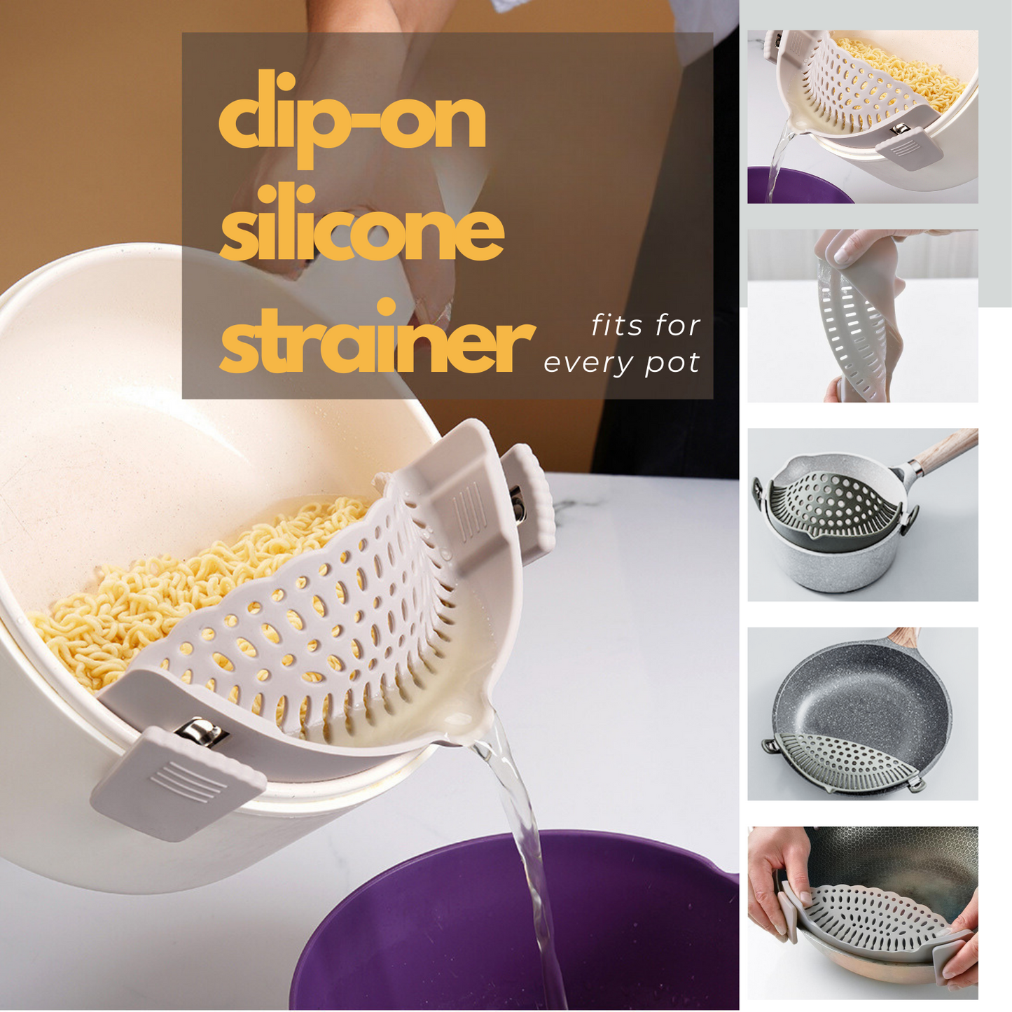 6-in-1 Colander Strainer Set